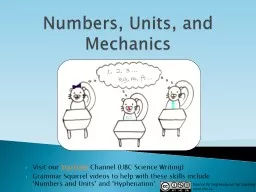 Numbers, Units, and Mechanics