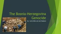 The Bosnia-Herzegovina Genocide