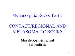 1 Metamorphic Rocks, Part 3