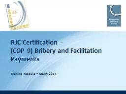RJC Certification -