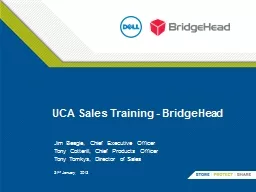 UCA Sales Training - BridgeHead