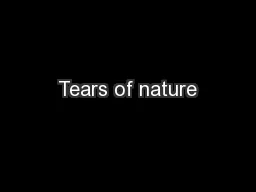 Tears of nature