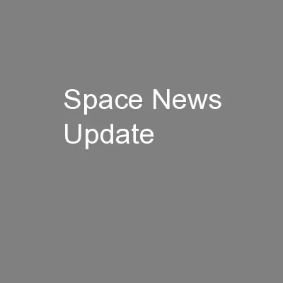 Space News Update