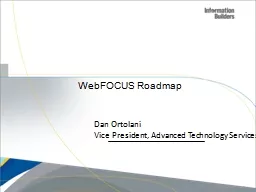 WebFOCUS Roadmap