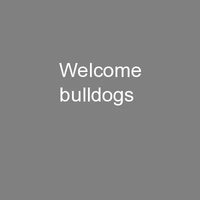 Welcome Bulldogs!