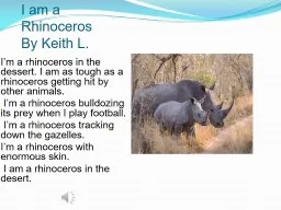 I am a Rhinoceros
