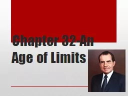Chapter 32-An Age of Limits