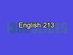 English 213
