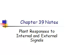 Chapter 39 Notes