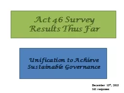 Act 46 Survey