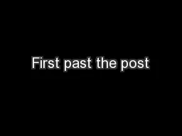 First past the post