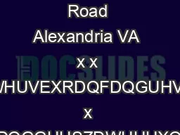 Telegraph Road Alexandria VA  x x KDOORZZDWHUHHUFLVHXVLQJZDWHUVEXRDQFDQGUHVLVWDQFHZLOOKHOSLPSURYHRXU