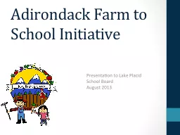 Adirondack Farm to School Initiative