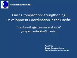 Cairns Compact on Strengthening Development Coordination in