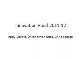 Innovation Fund 2011-12