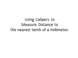 Using Calipers to
