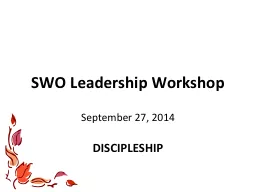 SWO Leadership Workshop