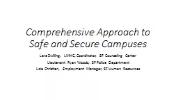Comprehensive Approach to Safe and Secure Campuses