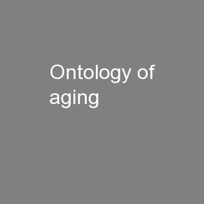 Ontology of Aging