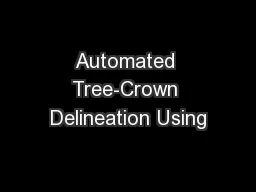 Automated Tree-Crown Delineation Using