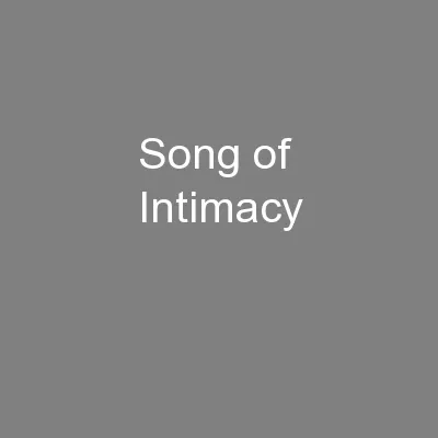 Song of Intimacy