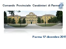 Comando Provinciale Carabinieri di Parma