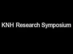 KNH Research Symposium