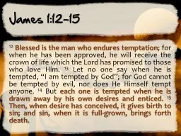 James 1:12-15
