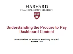 Understanding the Procure to Pay Dashboard Content