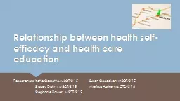Relationship between health self-efficacy and health care e