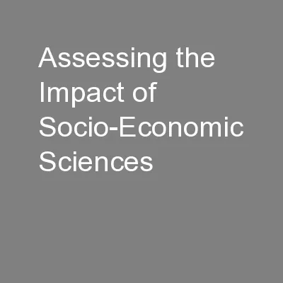 Assessing the Impact of Socio-Economic Sciences