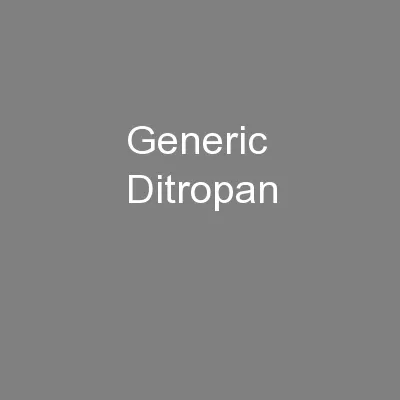 Generic Ditropan