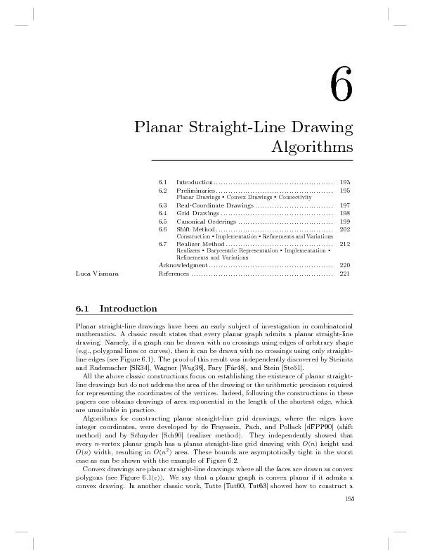 194CHAPTER6.PLANARSTRAIGHT-LINEDRAWINGALGORITHMS(a)