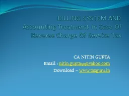BILLING SYSTEM AND