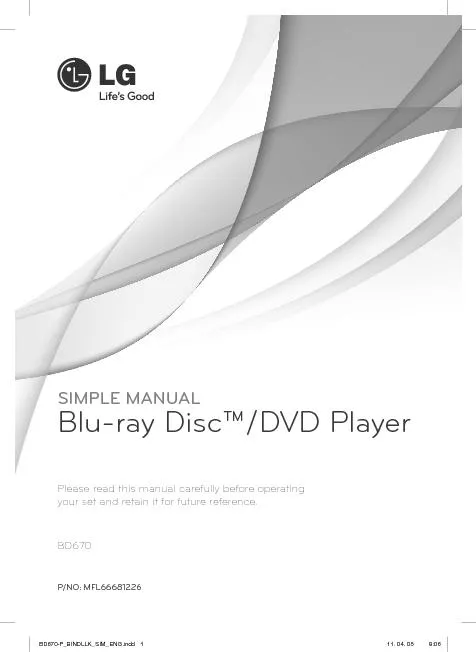 SIMPLE MANUALBlu-ray Disc
