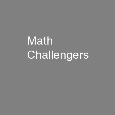 Math Challengers