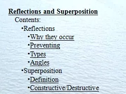 Reflections and Superposition