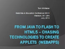 From Java to flash to html5 – chasing technologies to cre