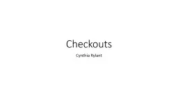 Checkouts