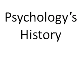 Psychology’s History