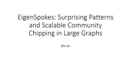 EigenSpokes: Surprising Patterns and Scalable Community Chi