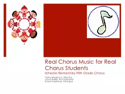 Real Chorus Music for Real Chorus Students