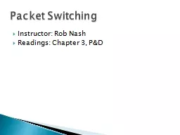 Instructor: Rob Nash