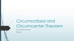 Circumscribed and Circumcenter Theorem