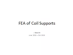 FEA of Coil Supports