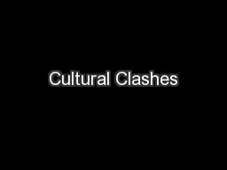 Cultural Clashes