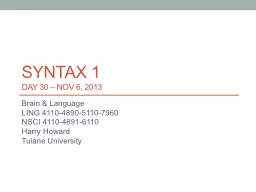 syntax 1