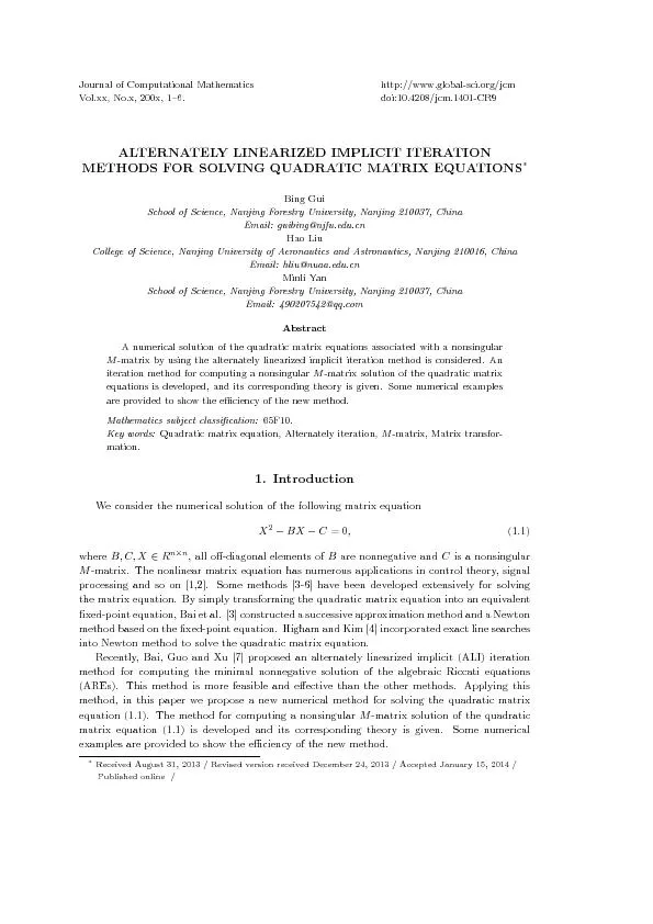 JournalofComputationalMathematicsVol.xx,No.x,200x,1{6.http://www.globa