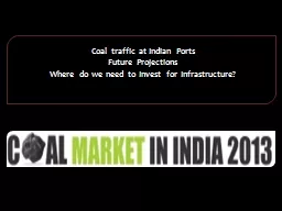 Coal traffic at Indian Ports