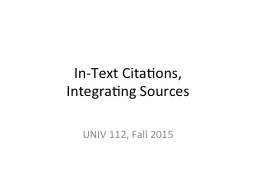 In-Text Citations,